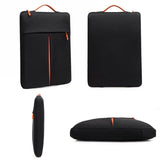 Travel Laptop Sleeve Bag - Portable Carry Case - Black - 15-16 Inch - Top-Down View