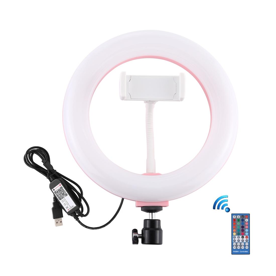 7.9 Dual Colour Led Ring Light with Usb Dimmable for Vlogging and Photography - Black