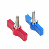 10pcs T-shaped Multi-directional Screw with M6 Aluminum Alloy Handle - Blue - Low Angle