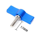 10pcs T-shaped Multi-directional Screw with M6 Aluminum Alloy Handle - Blue