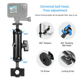Universal Rearview Mirror Mount for Action Cameras 16.5 x 5.5cm / 6.5 x 2.0 Inch - 45-Degree Angle