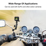 Universal Rearview Mirror Mount for Action Cameras 16.5 x 5.5cm / 6.5 x 2.0 Inch