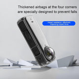Clear Soft Tpu Protective Case for Insta360 X4 - 1.5mm Thickness - Clear Black - With Neck Strap