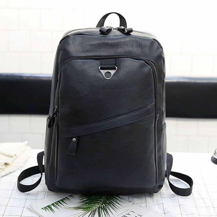 Men Casual Leather Shoulder Bag - Brown