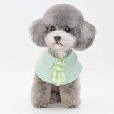 Pet Shawl Scarf Saliva Towel Dog Clothes Accessories - Size L - Yellow - Side View