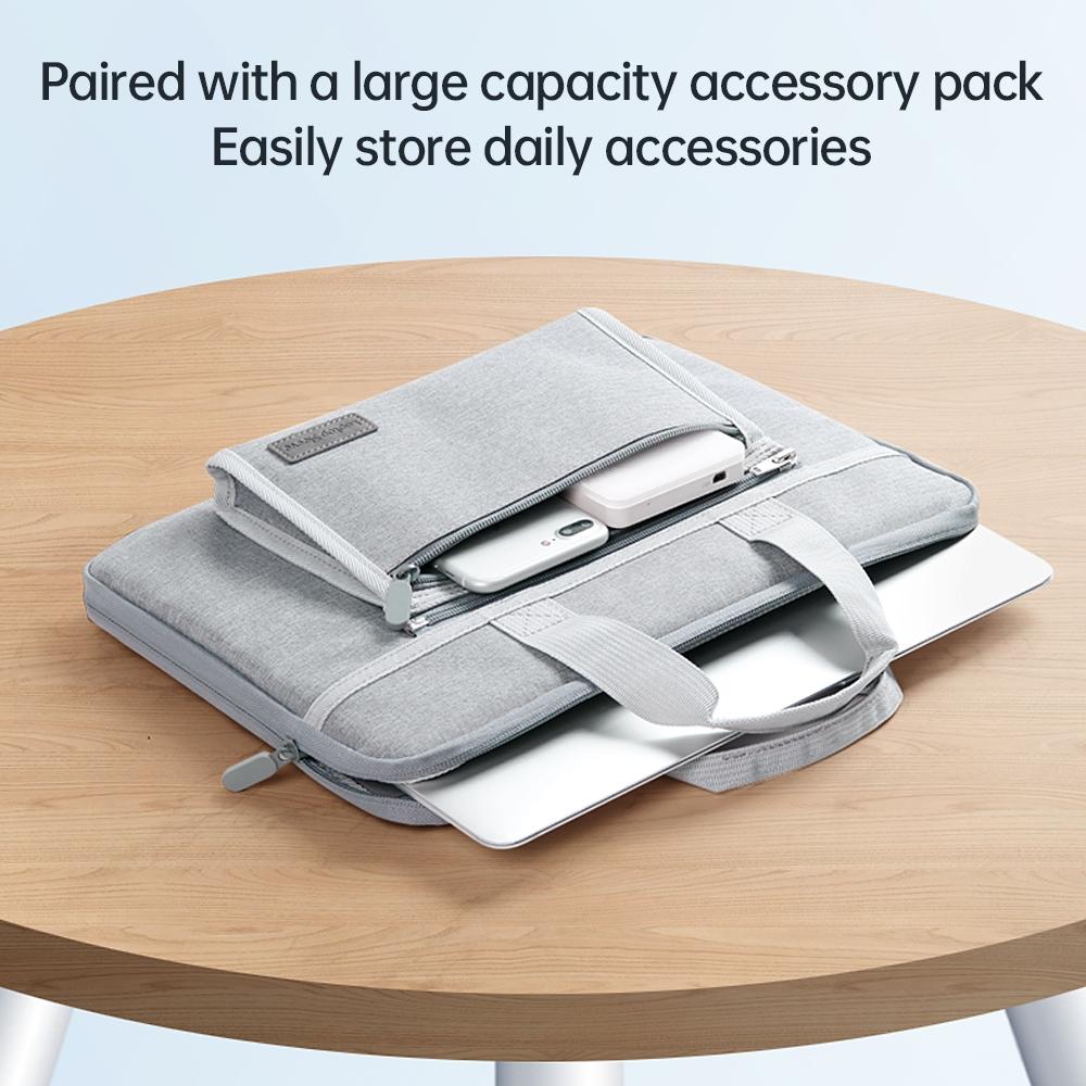 Portable Oxford Laptop Bag - Durable Fabric Multiple Colours - Grey