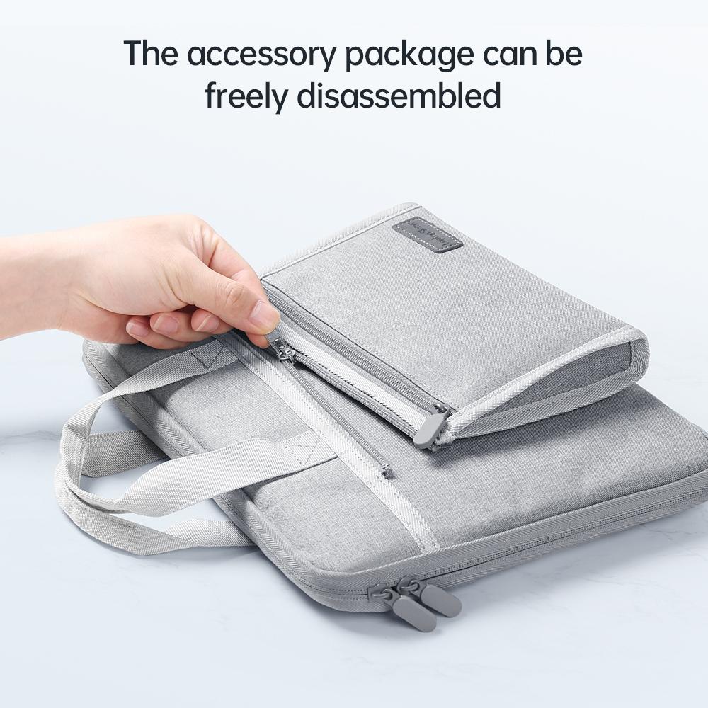 Portable Oxford Laptop Bag - Durable Fabric Multiple Colours - Grey