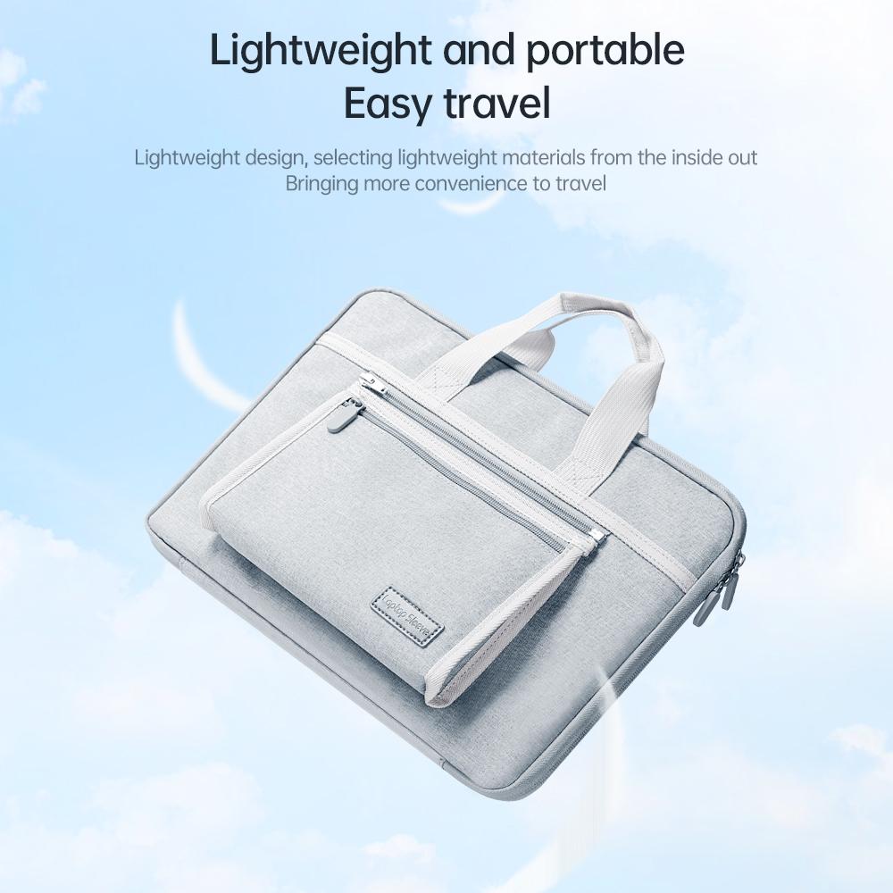 Portable Oxford Laptop Bag - Durable Fabric Multiple Colours - Grey