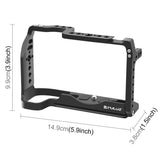 Metal Camera Cage For Canon Eos-Rp Stabilizer Rig - Black - Side View