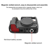 Metal Camera Cage For Canon Eos-Rp Stabilizer Rig - Black - 45-Degree Angle
