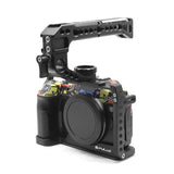 Metal Camera Cage For Canon Eos-Rp Stabilizer Rig - Black - Close-Up Angle