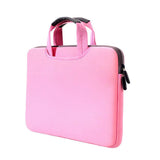 Portable Air Permeable Handheld Sleeve for Macbook Air / Pro and Laptops - 38x27.5x3.5cm 15.4 Inch - Black