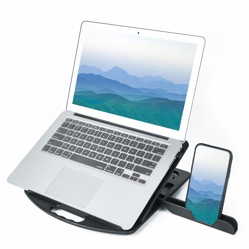 Enhanced Laptop Cooling Stand - Versatile and Efficient - Black