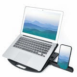 Enhanced Laptop Cooling Stand - Versatile and Efficient - Black