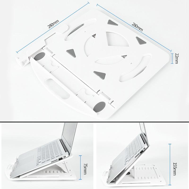 Enhanced Laptop Cooling Stand - Versatile and Efficient - Black