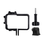 Insta360 one r Protective Cage with Tripod Adapter and Cold Shoe - Side View