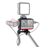 Insta360 one r Protective Cage with Tripod Adapter and Cold Shoe - Close-Up Angle