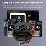 Wireless Bluetooth 5.0 Earbuds with Charging Case - 45-Degree Angle