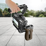 Metal Camera Cage Stabilizer For Sony A6700 - Black - Extra Image