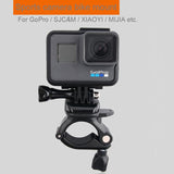2.8cm Diameter Universal Handlebar Mount for Gopro Hero12 - Bike / Motorcycle - Low Angle