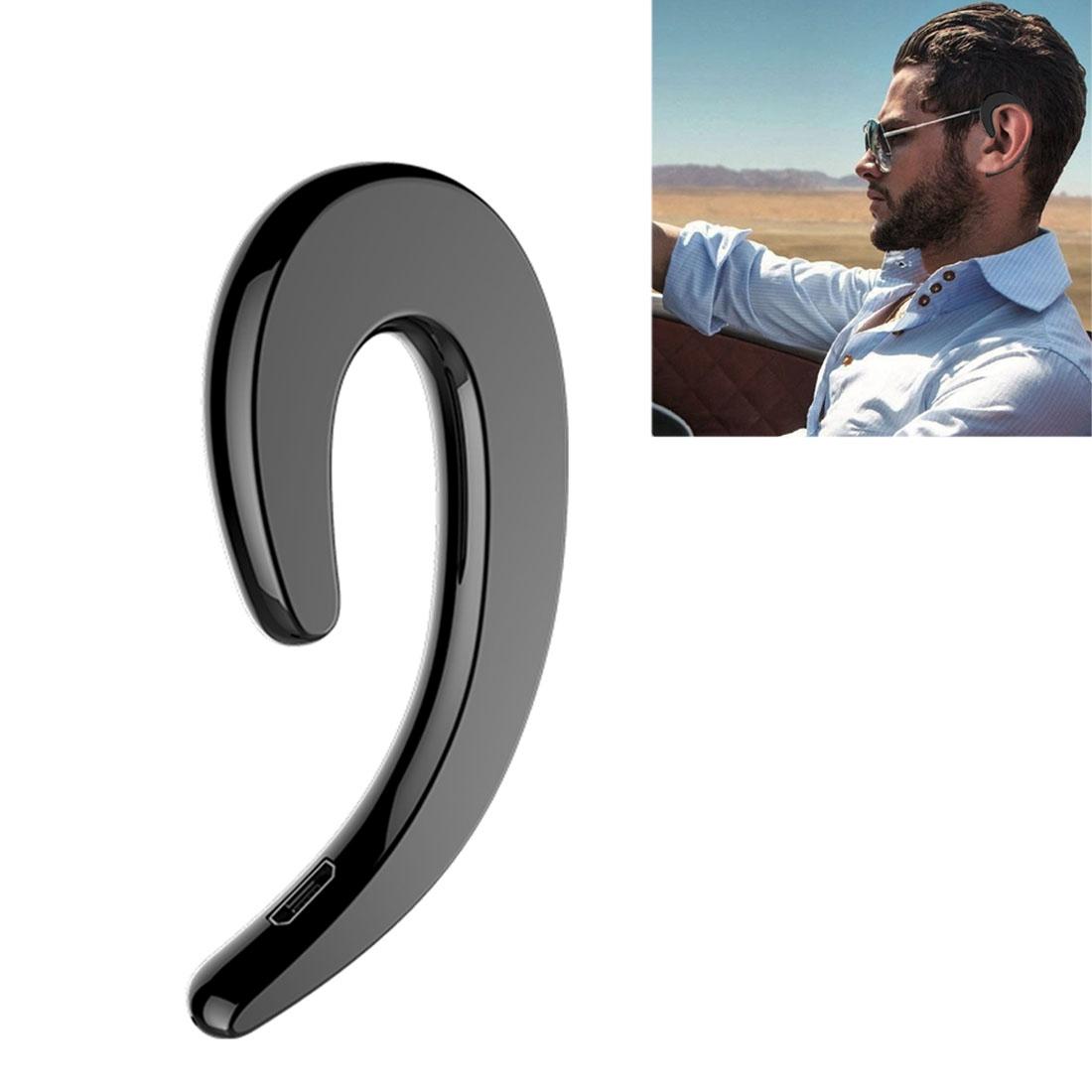 Bluetooth Bone Conduction Sports Earphones with Earhook - V4.1 - Black