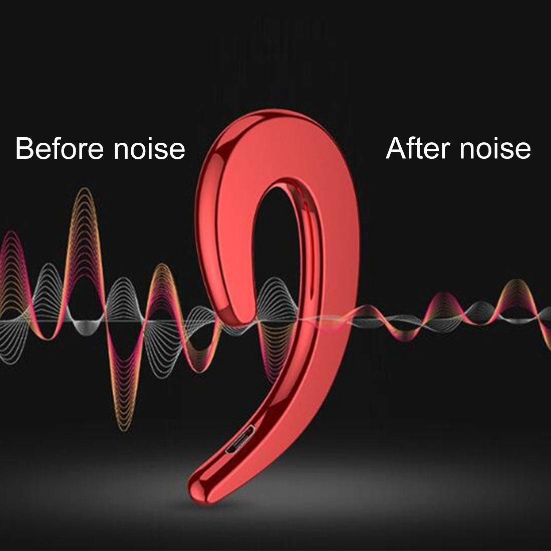 Bluetooth Bone Conduction Sports Earphones with Earhook - V4.1 - Black