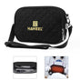 Small Messenger Bag With Tablet And Phone Warmer - Black