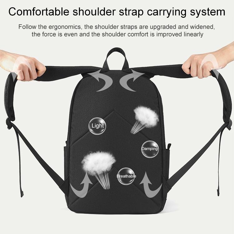 Multifunctional Oxford Laptop Backpack - Cxs-7301 - Black