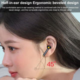 Waterproof Bluetooth Earphones with Digital Display - Black - Top-Down View