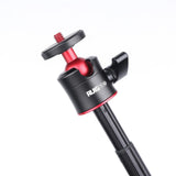 Foldable Tripod Selfie Stick with Ball Head for Gopro Hero 12 - Top-Down View