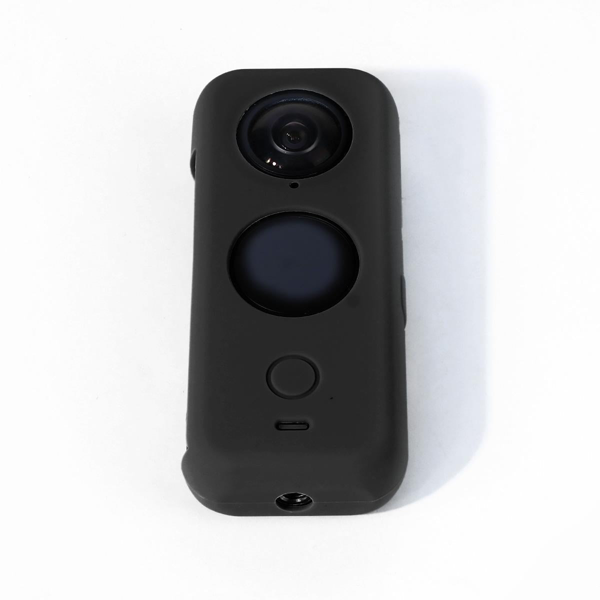 Full Body Dust Proof Silicone Protective Case for Insta360 one X2 - Black