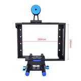 Protective Dslr Camera Cage With Stabilizer And Top Handle - Black - Close-Up Angle