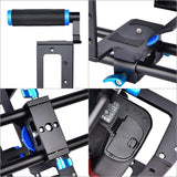 Protective Dslr Camera Cage With Stabilizer And Top Handle - Black