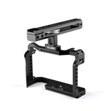 Video Camera Cage Stabilizer With Handle for Canon R5 / R6 - Front View