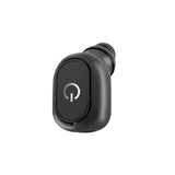 Wireless Bluetooth 5.0 Single In-ear Earphone - Black - Front View