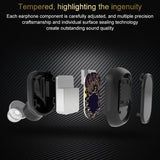 Wireless Bluetooth 5.0 Single In-ear Earphone - Black - Close-Up Angle