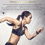 Wireless Bluetooth 5.0 Single In-ear Earphone - Black - Low Angle