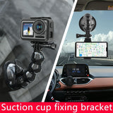 Universal Suction Cup Mount for Gopro and Other Action Cameras - Rear View