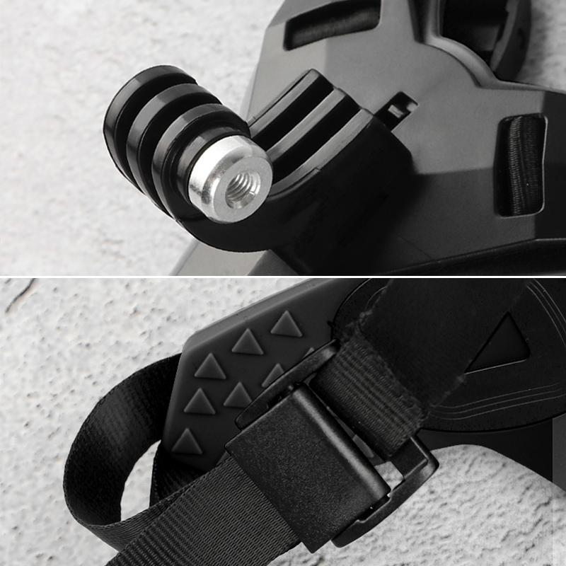 Universal Action Camera Helmet Mount - Compatible with Gopro Insta360 Dji and More