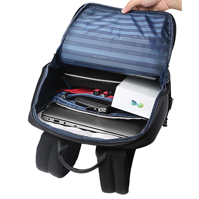 Waterproof Anti-Theft Usb Shoulder Bag - Large Capacity - Black