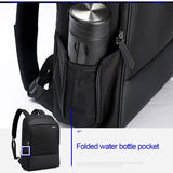 Waterproof Anti-Theft Usb Shoulder Bag - Large Capacity - Black - Extra Image