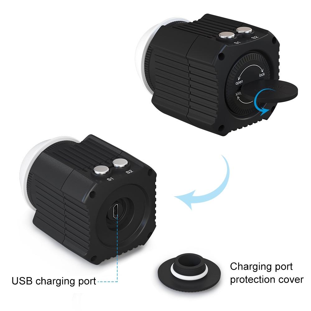 60m Waterproof Led Diving Light for Gopro Hero 12 - Perfect for Underwater Photography