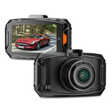 2.7 Lcd Car Dvr Camera with 170 Degree Wide Angle 2304 x 1296p Hd Screen - Front View