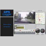 2.7 Lcd Car Dvr Camera with 170 Degree Wide Angle 2304 x 1296p Hd Screen - Rear View