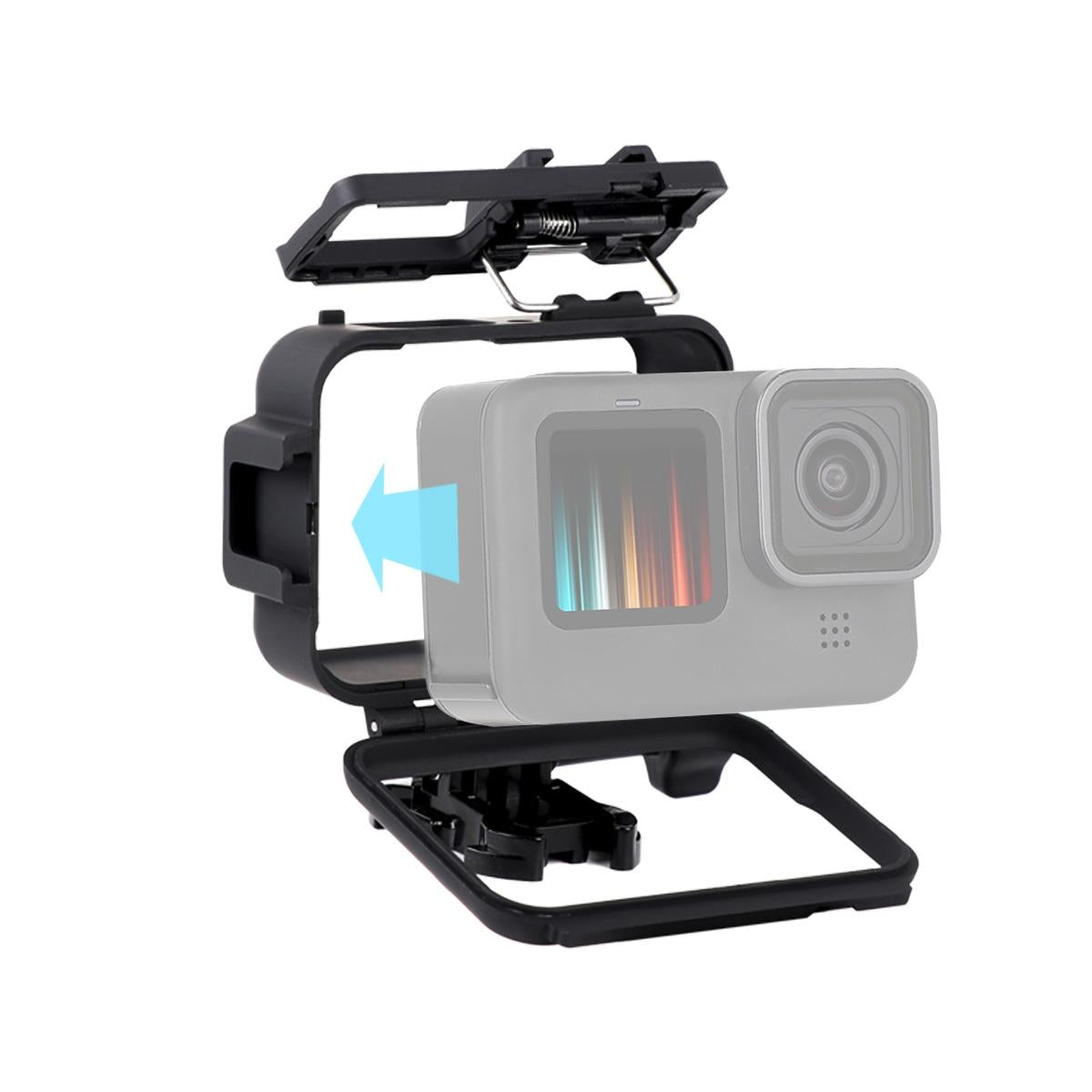Protective Case with Mount and Base for Gopro Hero10 / 9 - Long Screw