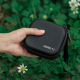 Gopro Hero11 Diamond Texture Leather Storage Bag - Close-Up Angle