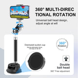 Magnetic Car Mount with Suction Cup Arm and Phone Clamp - Rear View