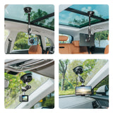 Magnetic Car Mount with Suction Cup Arm and Phone Clamp - Extra Image