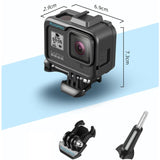 Protective Frame Mount for Gopro Hero8 - Durable Pc / Abs - Low Angle