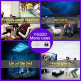 Mini Led Projector For Home Theater - Supports Hdmi Av Sd Usb - 320X240 Resolution - Black - Extra Image